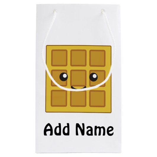 かわいいワッフル スモールペーパーバッグ (裏面)