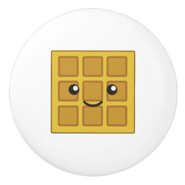 かわいいワッフル セラミックノブ