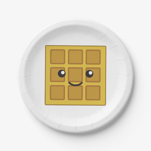 かわいいワッフル ペーパープレート (正面)