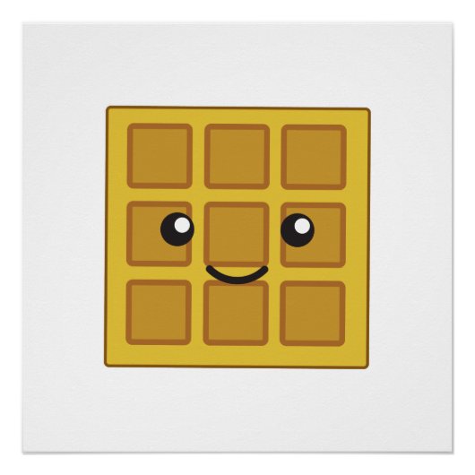 かわいいワッフル ポスター (正面)