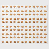 かわいいワッフル ラッピングペーパー (フラット)