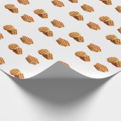 かわいいワッフル ラッピングペーパー (角)