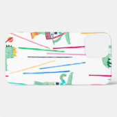 かわいいワニとミュージカル楽器。ウォーターコル Case-Mate iPhoneケース (裏面 (横))