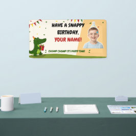 かわいいワニのギフト 横断幕