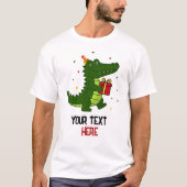 かわいいワニのギフト Tシャツ (正面)