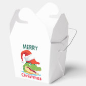 かわいいワニのクロコダイルクリスマスサファリサンタ フェイバーボックス (オープン)
