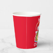 かわいいワニのクロコダイルクリスマスサファリサンタ 紙コップ (右)