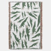 かわいいワニのワニ スローブランケット (正面縦)