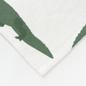 かわいいワニのワニ フリースブランケット (角)