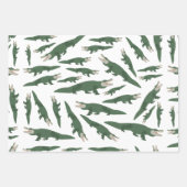 かわいいワニのワニ ラッピングペーパーシート (正面2)