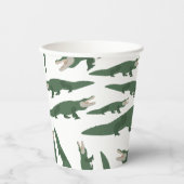 かわいいワニのワニ 紙コップ (正面)