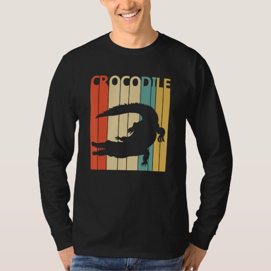 かわいいワニ動物 Tシャツ (正面)