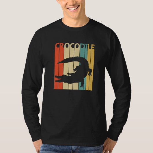かわいいワニ動物 Tシャツ (正面)