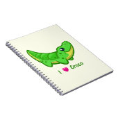 かわいいワニ愛のかわいいの子ども ノートブック (右側)