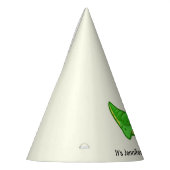 かわいいワニ愛の女の子の名前の誕生日 パーティーハット (左)