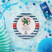かわいいワニ航海のゲーターベイビーシャワー ペーパープレート (パーティー)