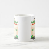 かわいいワニ コーヒーマグカップ (中央)