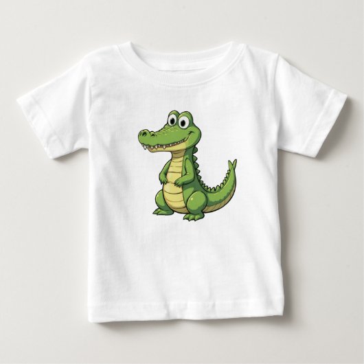 かわいいワニ ベビーTシャツ (正面)