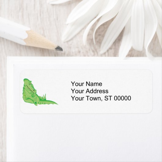 かわいいワニ ラベル (インサイチュ)