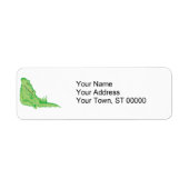 かわいいワニ ラベル (正面)