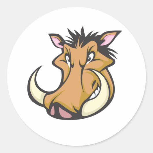 かわいいワルシャワの漫画 ラウンドシール (正面)