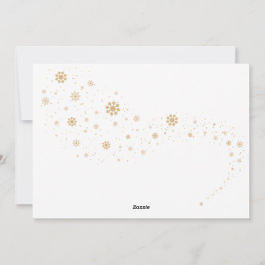 かわいいワンダーファーライフペットフォトクリスマス シーズンカード (裏面)