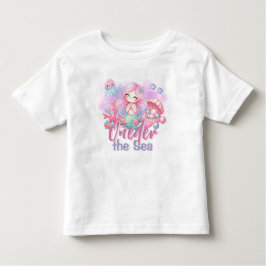 かわいいワンダー・ザ・シー キッズ誕生日Tシャツ トドラーTシャツ