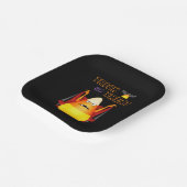 かわいいヴァンパイアキャンディーコーンハロウィーンのトリックまたは治療 ペーパープレート (傾斜あり)