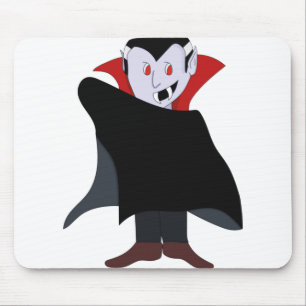 かわいいヴァンパイアハロウィーンの衣装 マウスパッド