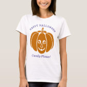 かわいいヴァンパイアハロウィーンカボチャグラフィック Tシャツ (正面)