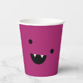 かわいいヴァンパイアハロウィーン 紙コップ (正面)