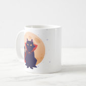 かわいいヴァンパイア猫 コーヒーマグカップ (正面左)