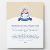 かわいいヴァージンメアリー祈りの言葉 フォトプラーク (正面)