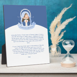 かわいいヴァージンメアリー祈りの言葉 フォトプラーク