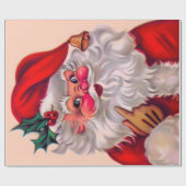 かわいいヴィネージサンタクロース2 ラッピングペーパー (フラット)