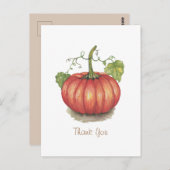 かわいいヴィンズ付きハロウィンカブ / 水彩 ポストカード (正面/裏面)