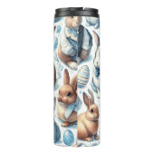 かわいいヴィンテージうさぎシームレス タンブラー (裏面)