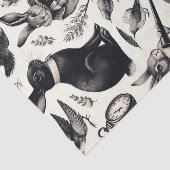 かわいいヴィンテージうさぎパターン 薄葉紙 (詳細)