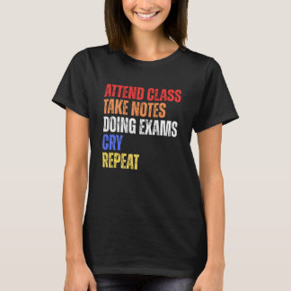 かわいいヴィンテージおもしろいユーモア学生大学ことわざ Tシャツ