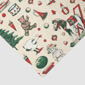 かわいいヴィンテージおもちゃクリスマスツリーホース 薄葉紙 (詳細)