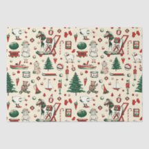 かわいいヴィンテージおもちゃクリスマスツリーホース