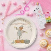 かわいいヴィンテージかかしハロウィンバッシュ ペーパープレート (パーティー)