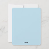 かわいいヴィンテージがカゴの挨拶に赤ちゃん シーズンカード (裏面)