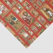 かわいいヴィンテージとサンタコラージュ 薄葉紙 (詳細)