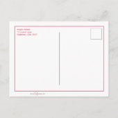 かわいいヴィンテージとバレンタインの挨拶 シーズンポストカード (裏面)