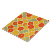 かわいいヴィンテージのオレンジライムのグレープフルーツの柑橘類パターン タイル (側面)