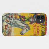 かわいいヴィンテージのカウボーイ猫のメキシコ人Gatos Caballistas Case-Mate iPhoneケース (裏面(横))