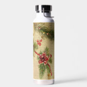 かわいいヴィンテージのクリスマスの雰囲気 ウォーターボトル (左面)