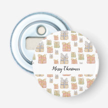 かわいいヴィンテージのクリスマスプレゼント絵を描ハンド