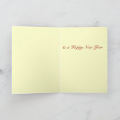 かわいいヴィンテージのサンタのクリスマスカード シーズンカード (内部)